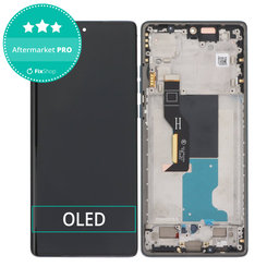 Motorola Edge 50 Fusion - LCD zaslon + steklo na dotik + okvir (Forest Blue) OLED