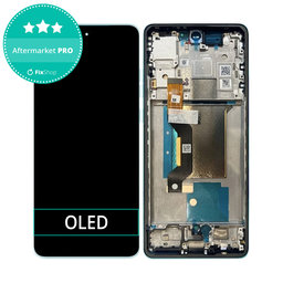 Motorola Edge 60 Fusion - LCD zaslon + steklo na dotik + okvir (Amazonite) OLED