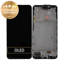 Samsung Galaxy A17 A176B - LCD zaslon + steklo na dotik + okvir (Black) - GH82-38045A Genuine Service Pack