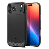 Spigen - Etui Rugged Armor z MagSafe za iPhone 17 Pro Max, Matte Black
