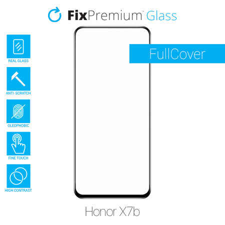 FixPremium FullCover Glass - Kaljeno steklo za Honor X7b