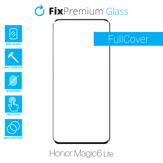FixPremium FullCover Glass - Kaljeno steklo za Honor Magic6 Lite
