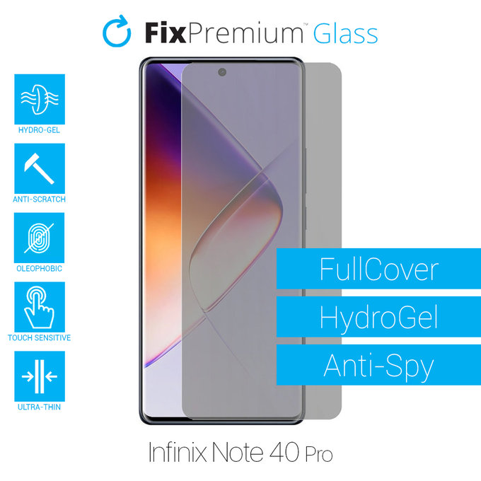 FixPremium HydroGel Anti-Spy - zaščitna folija za Infinix Note 40 Pro