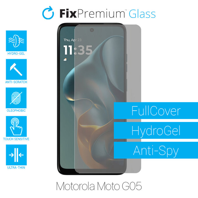 FixPremium HydroGel Anti-Spy - zaščitna folija za Motorola Moto G05