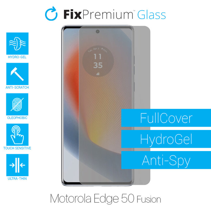FixPremium HydroGel Anti-Spy - zaščitna folija za Motorola Edge 50 Fusion