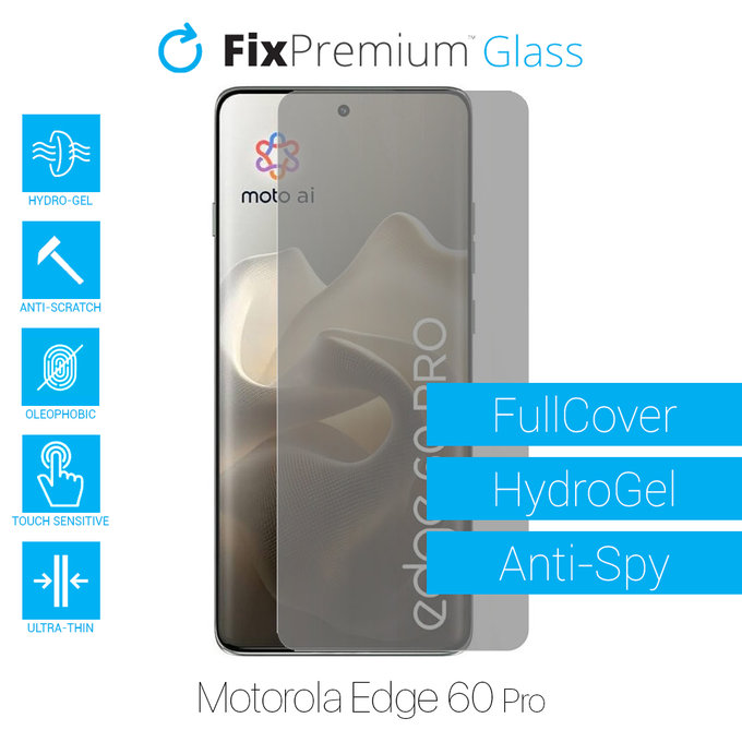 FixPremium HydroGel Anti-Spy - zaščitna folija za Motorola Edge 60 Pro