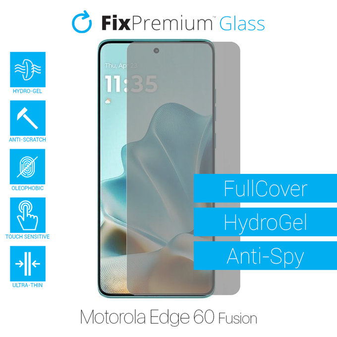 FixPremium HydroGel Anti-Spy - zaščitna folija za Motorola Edge 60 Fusion