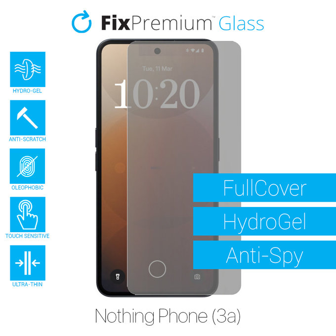 FixPremium HydroGel Anti-Spy - zaščitna folija za Nothing Phone (3a)