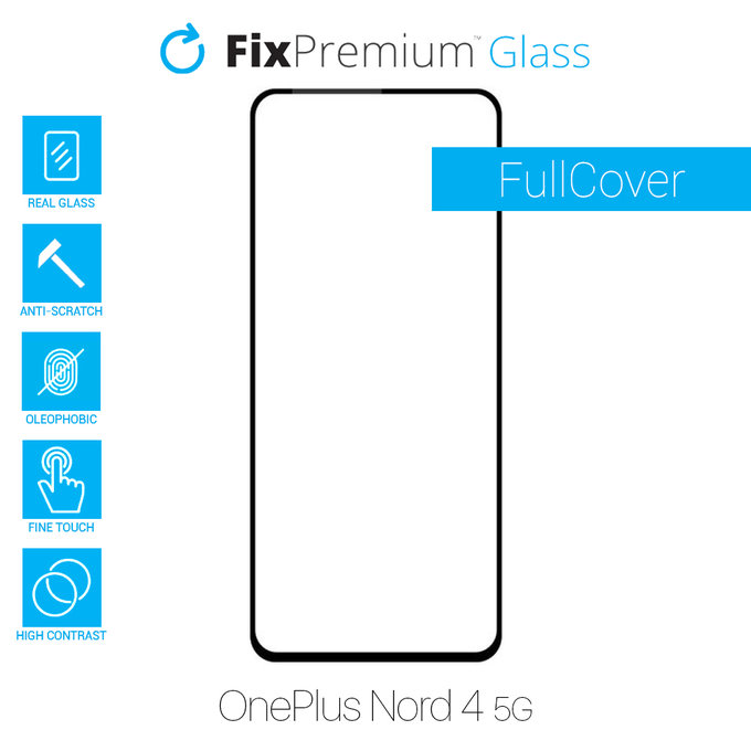 FixPremium FullCover Glass - Kaljeno steklo za OnePlus Nord 4 5G CPH2663