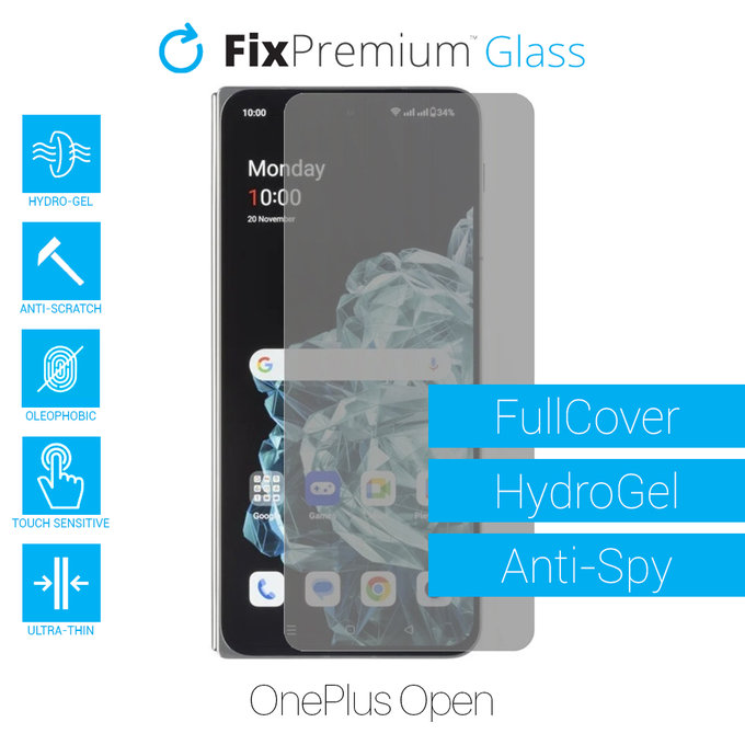 FixPremium HydroGel Anti-Spy - zaščitna folija za OnePlus Open