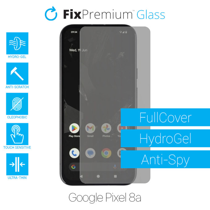 FixPremium HydroGel Anti-Spy - zaščitna folija za Google Pixel 8a