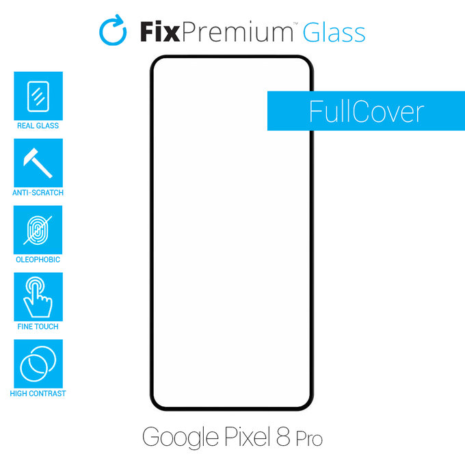 FixPremium FullCover Glass - Kaljeno steklo za Google Pixel 8 Pro