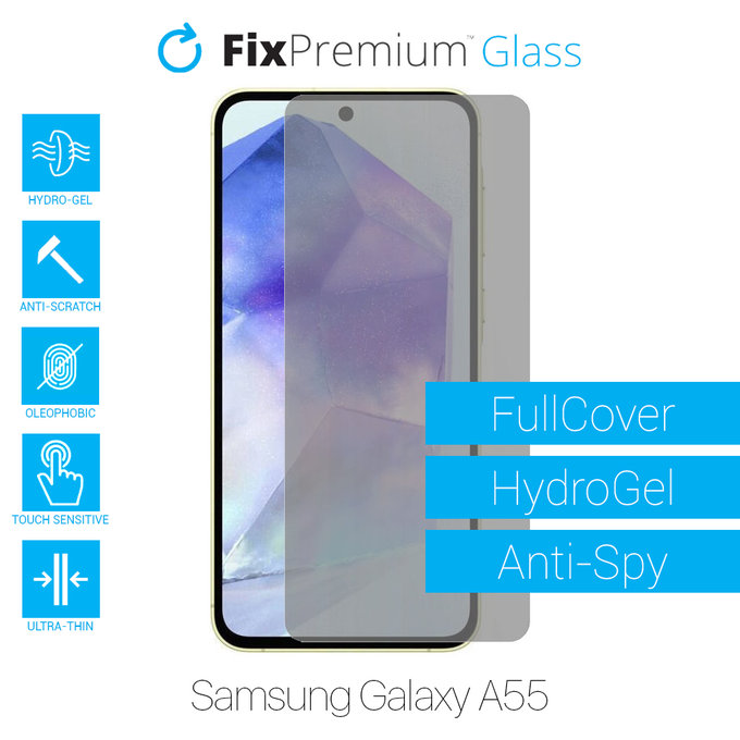 FixPremium HydroGel Anti-Spy - zaščitna folija za Samsung Galaxy A55 A556B