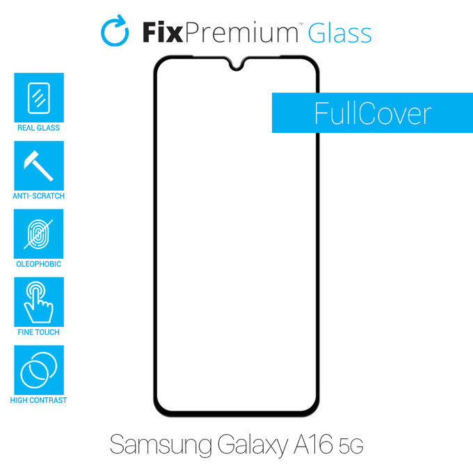 FixPremium FullCover Glass - Kaljeno steklo za Samsung Galaxy A16 5G