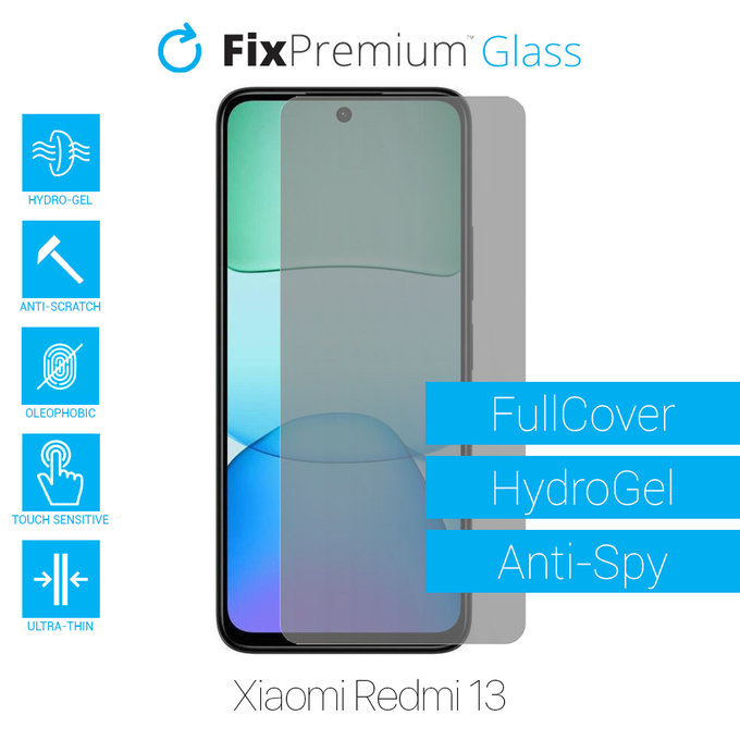 FixPremium HydroGel Anti-Spy - zaščitna folija za Xiaomi Redmi 13