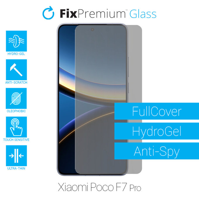 FixPremium HydroGel Anti-Spy - zaščitna folija za Xiaomi Poco F7 Pro