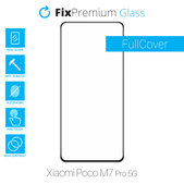 FixPremium FullCover Glass - Kaljeno steklo za Xiaomi Poco M7 Pro 5G