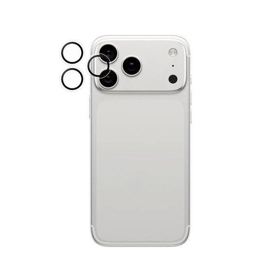 Zaščita objektiva Hoops za iPhone 17 Pro Max/17 Pro/16 Pro Max/16 Pro, transparent, PanzerGlass