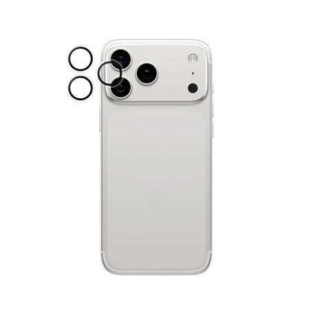 PanzerGlass - Zaščitni Ovitek za Objektiv Kamere Hoops za iPhone 16 Pro, 16 Pro Max, 17 Pro, 17 Pro Max, transparent