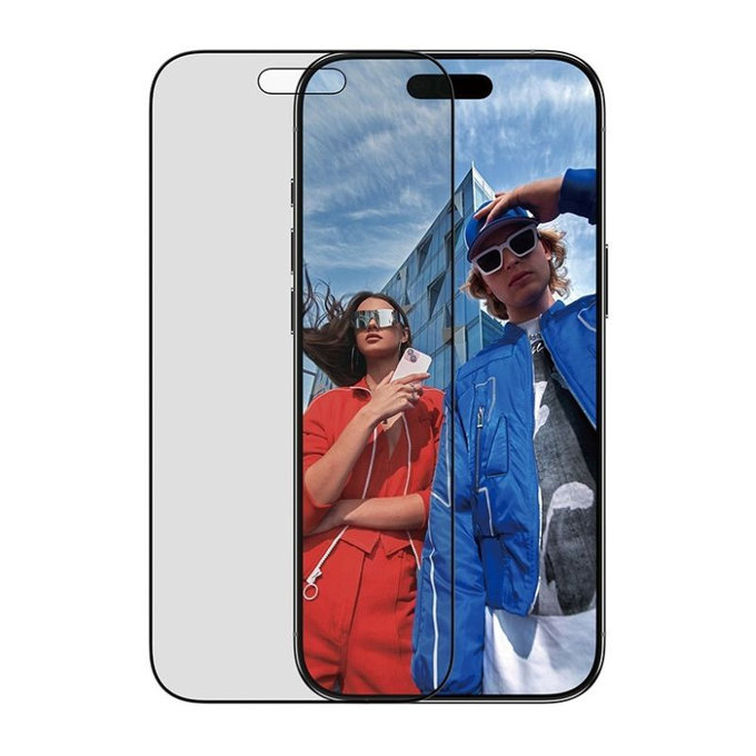 PanzerGlass - Tvrđeno steklo UWF 2-Way Privacy z aplikatorjem za iPhone 17 Air, črna