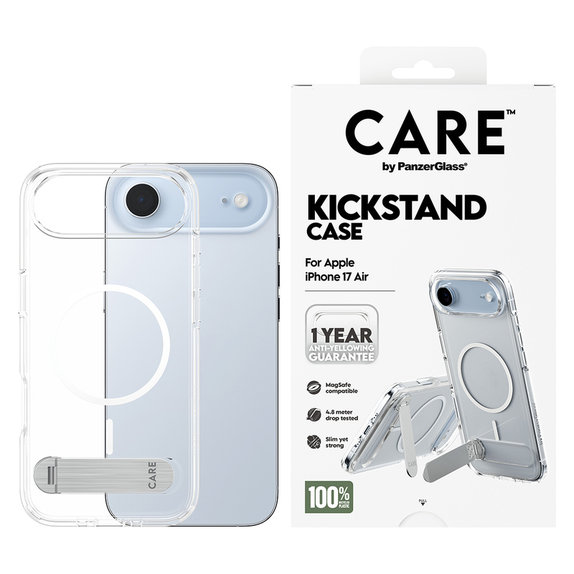 Ovitek Kickstand za iPhone Air, Prozorna, PanzerGlass