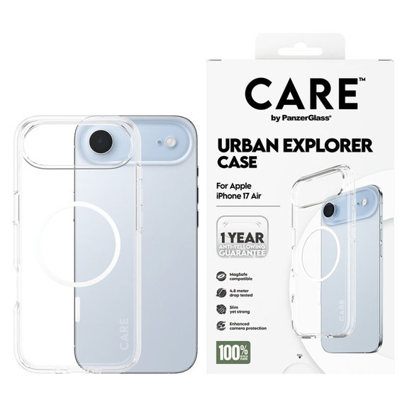 Ovitek Urban Explorer z MagSafe za iPhone Air, Bela, CARE
