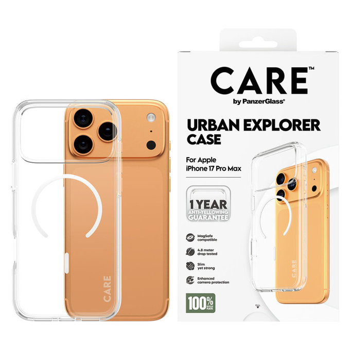 Ovitek Urban Explorer z MagSafe za iPhone 17 Pro Max, bel, PanzerGlass