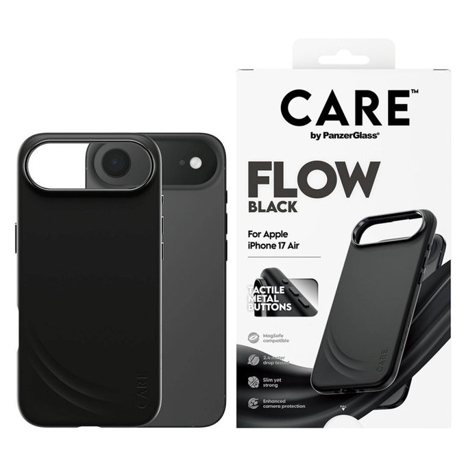 Ovitek FLOW z MagSafe za iPhone Air, Črna, CARE