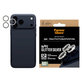 Zaščita objektiva kamere Hoops za iPhone 17 Pro Max/17 Pro/16 Pro Max/16 Pro, Glitter Silver, PanzerGlass