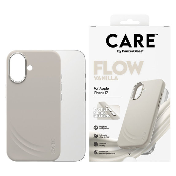 Ovitek FLOW z MagSafe za iPhone 17, Vanilla, CARE