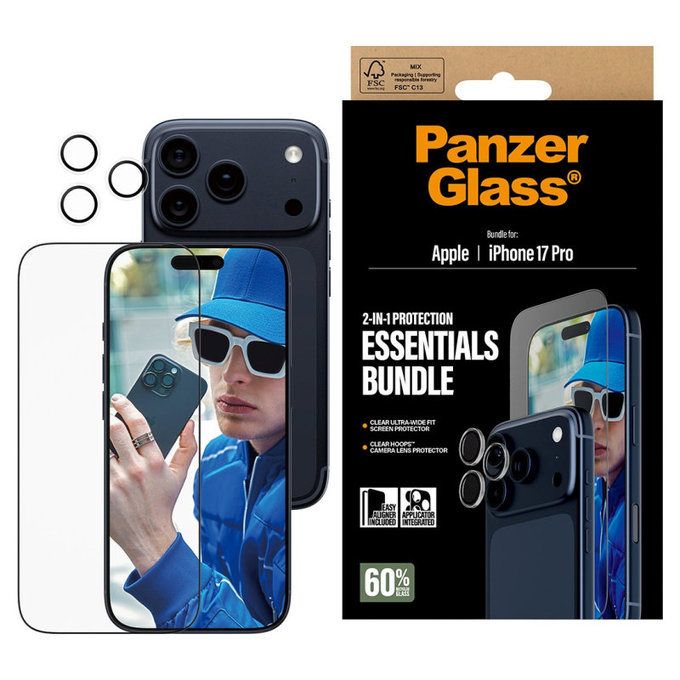 Bundle Essentials 2v1 za iPhone 17 Pro, PanzerGlass