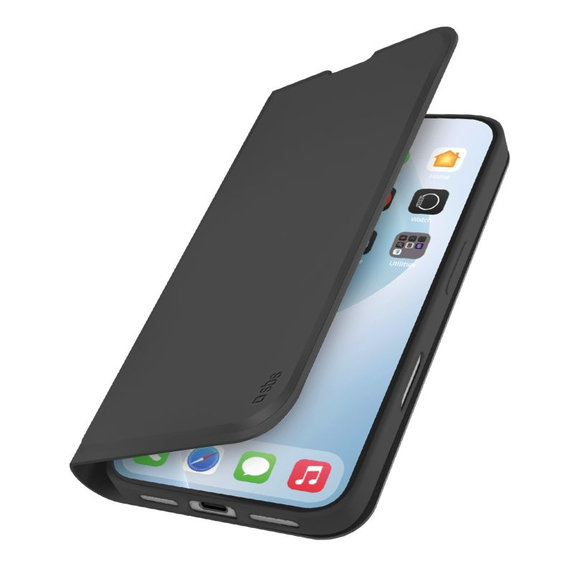 SBS - Etui Book Wallet Smooth za iPhone 17 Air, črna