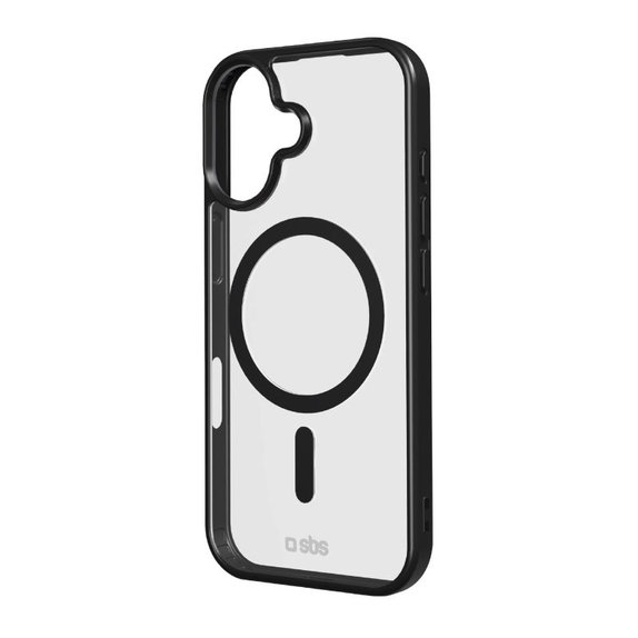 SBS - Etui Mag Frame kompatibilno z MagSafe za iPhone 17, črna