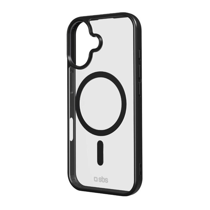 SBS - Etui Mag Frame kompatibilno z MagSafe za iPhone 17, črna