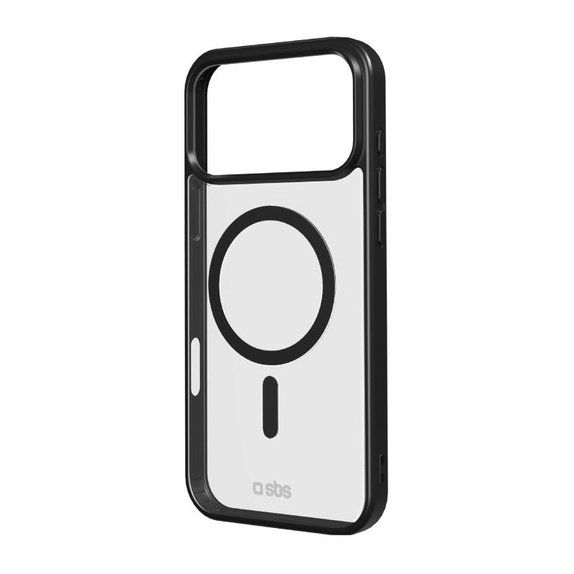 SBS - Etui Mag Frame kompatibilno z MagSafe za iPhone 17 Pro Max, črna
