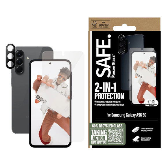Bundle 2v1 za Samsung Galaxy A56 5G, SAFE by PanzerGlass