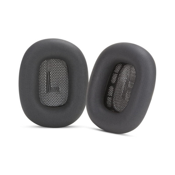 Nadomestne blazinice za ušesa za Apple AirPods Max, Spominska pena + Usnje, Črne, 1 Par