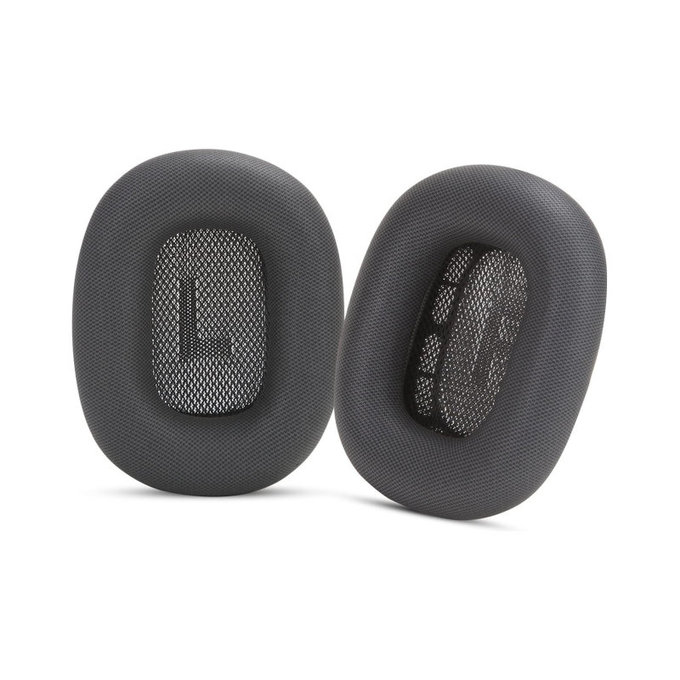 Nadomestne blazinice za ušesa za Apple AirPods Max, Spominska pena + Usnje, Črne, 1 Par