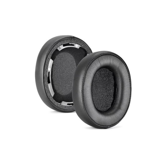 Nadomestne blazinice za ušesa za Audio-Technica ATH-SR50, SR50BT, Spominska pena + PU usnje, Črne, 1 Par