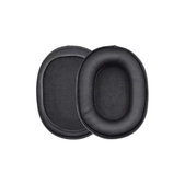 Nadomestne blazinice za ušesa za Audio-Technica ATH-MSR7, ATH-M50x, Spominska pena + Usnje, Črne, 1 Par