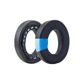 Nadomestne blazinice za ušesa za Bose NC700, Spominska pena + Tekstil + PU usnje, Črne, Hlajeni gel, 1 Par