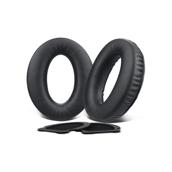 Nadomestne blazinice za ušesa za Bose Aviation A10, A20, Spominska pena + PU usnje, Črne, 1 Par