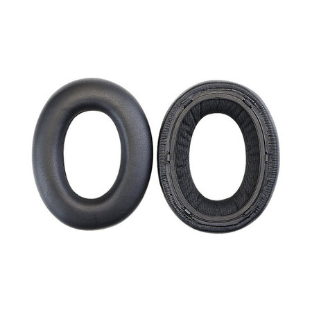 Nadomestne blazinice za ušesa za Bowers & Wilkins PX7, Spominska pena + PU usnje, Črne, 1 Par