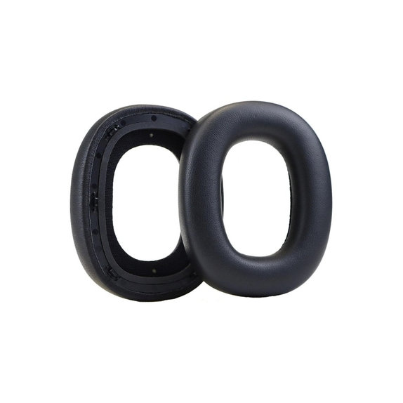 Nadomestne blazinice za ušesa za Bowers & Wilkins PX8, PX7S2, Spominska pena + PU usnje, Črne, 1 Par