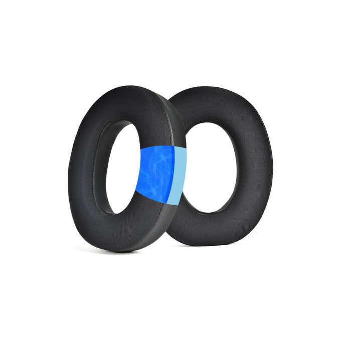 Nadomestne blazinice za ušesa za Bowers & Wilkins PX7 S2, PX8, Spominska pena + PU usnje + Tekstil, Črne, Hlajeni gel, 1 Par