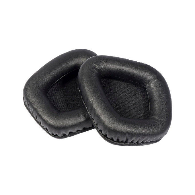 Nadomestne blazinice za ušesa za Corsair Void RGB Pro, Spominska pena + PU usnje, Črne, 1 Par