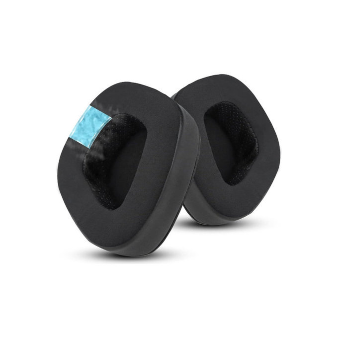 Nadomestne blazinice za ušesa za Corsair Void RGB Pro, Spominska pena + Tekstil, Črne, Hlajeni gel, 1 Par
