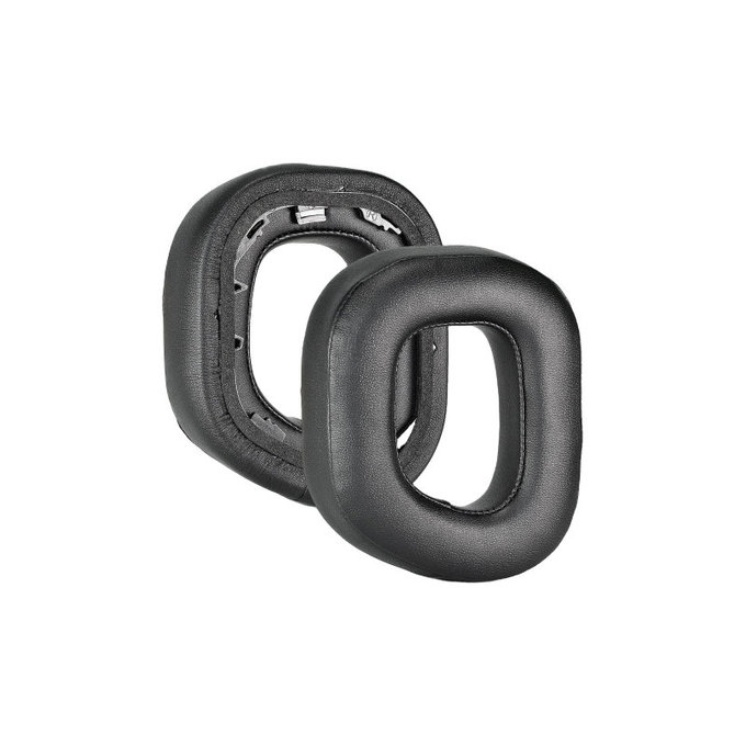 Nadomestne blazinice za ušesa za Corsair HS80, Spominska pena + PU usnje, Črne, 1 Par