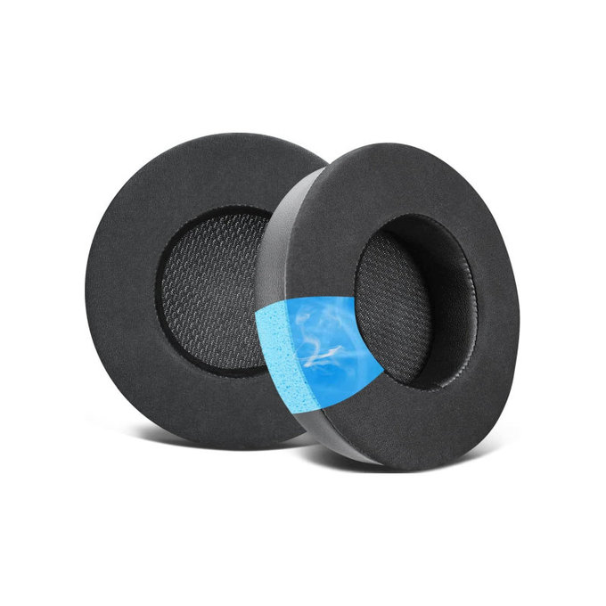 Nadomestne blazinice za ušesa za Corsair Virtuoso RGB, Spominska pena + Tekstil, Črne, Hlajeni gel, 1 Par