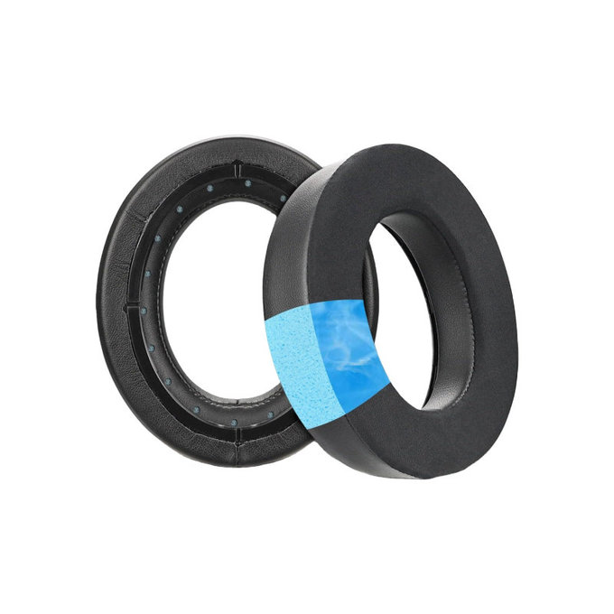 Nadomestne blazinice za ušesa za Corsair HS50, HS50 Pro, Spominska pena + Tekstil, Črne, Hlajeni gel, 1 Par